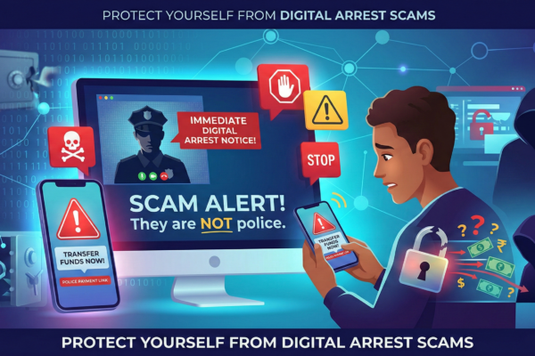 digital_arrest_scam  DIGITAL ARREST SCAMS Gemini Generated Image x9lu24x9lu24x9lu 600x400